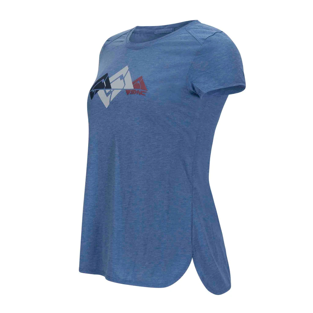 SYNC Performance Women's Glacier Tee - Bluebird 2 SYNC Performance Women's Glacier Tee - Bluebird
