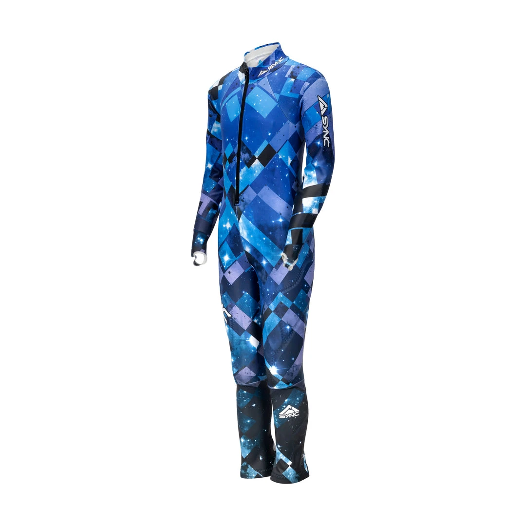SYNC Performance Ski Race Suits Stellar Kids Race Suit - Blue 2 SYNC Performance Ski Race Suits Stellar Kids Race Suit - Blue